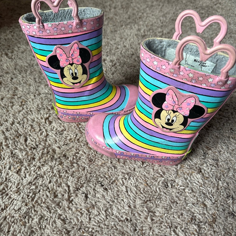 Western Chief Minnie Mouse toddler girl rain boots